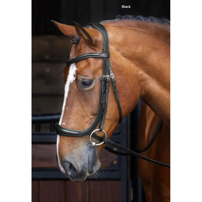 Velociti Ergonomic Cavesson Bridle Black